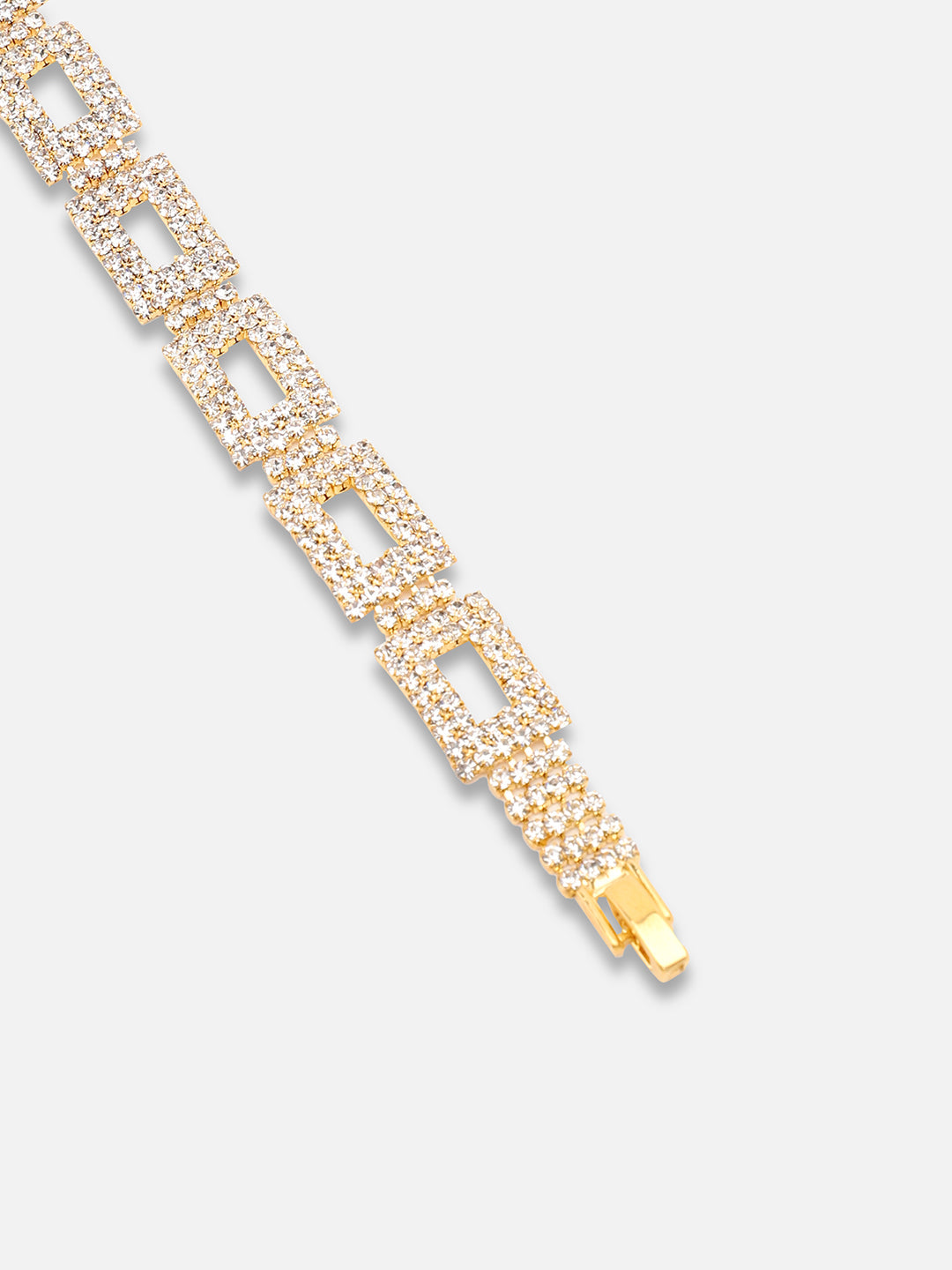 Gold Plated Party Rhinestones Bracelet For Women