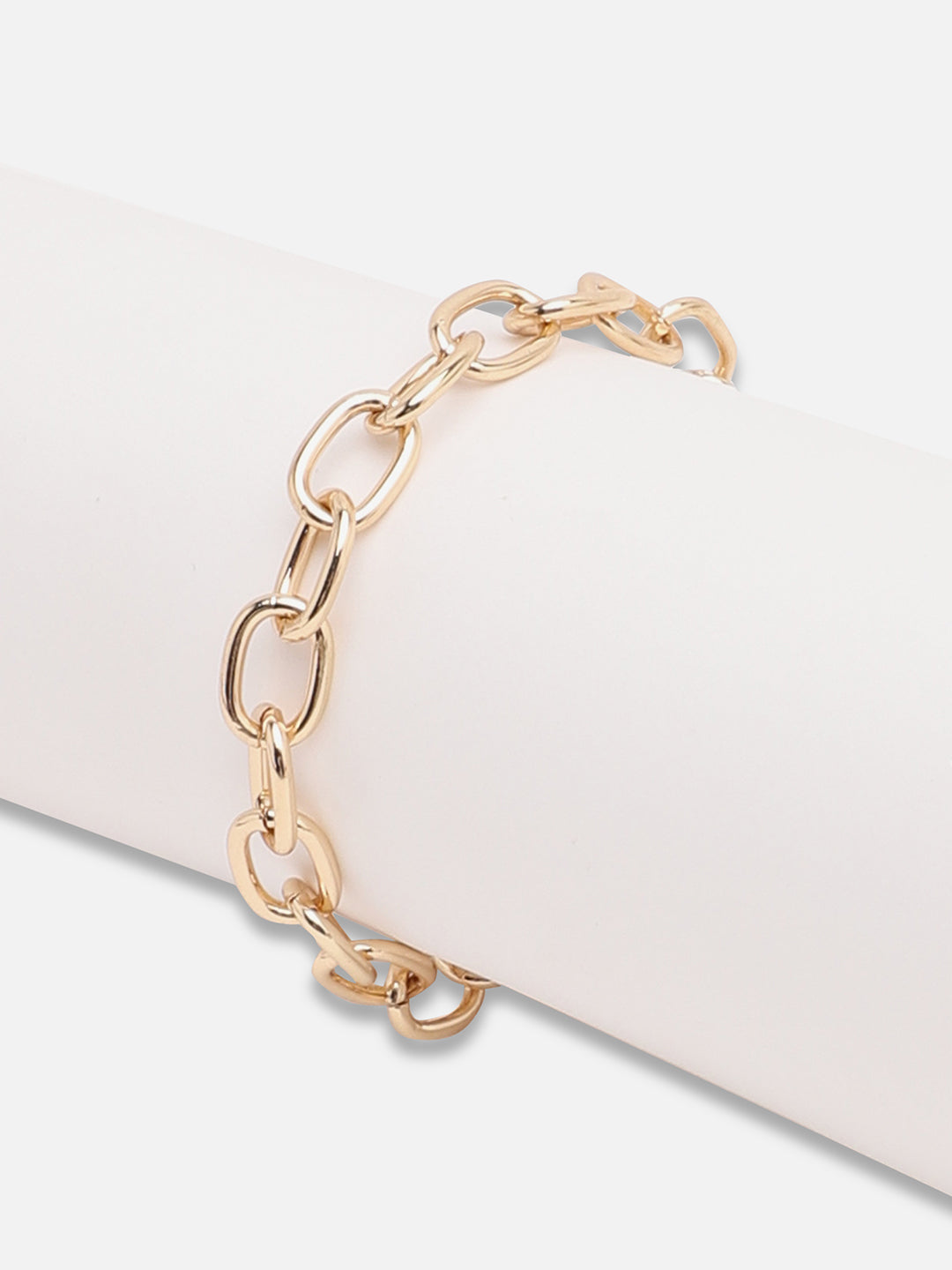 GOLD PLATED PARTY DESIGNER STONE LINK BRACELET FOR WOMEN