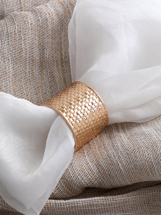 GOLD PLATED PARTY DESIGNER CUFF BRACELET FOR WOMEN
