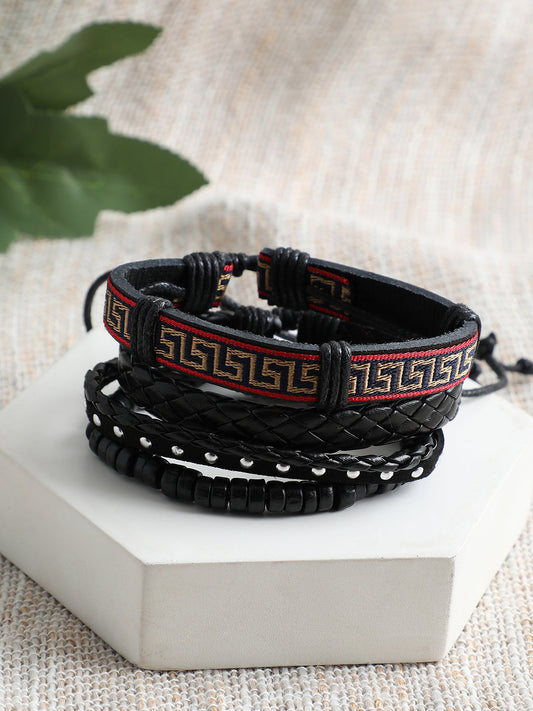 Trendy Casual Pu Leather Designer Bracelet