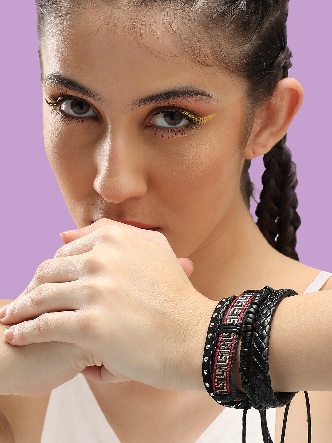 Trendy Casual Pu Leather Designer Bracelet