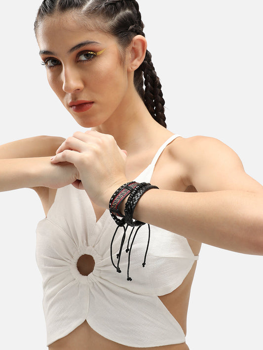 Trendy Casual Pu Leather Designer Bracelet