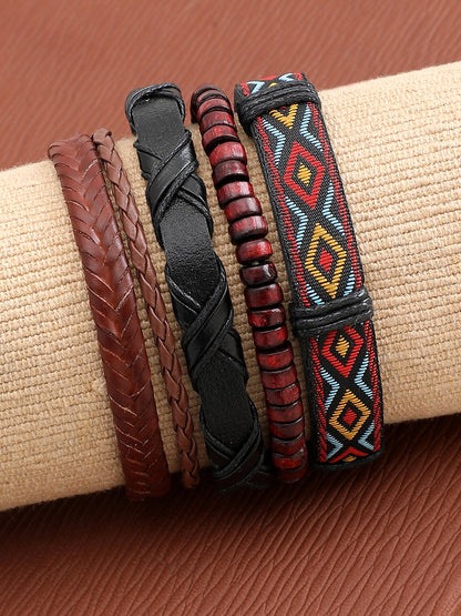 TRENDY CASUAL PU LEATHER DESIGNER BRACELET FOR WOMEN