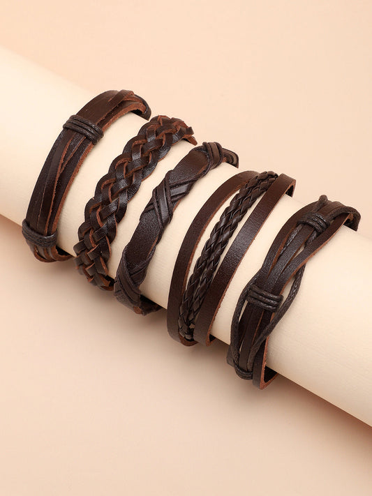 TRENDY CASUAL PU LEATHER DESIGNER BRACELET FOR WOMEN