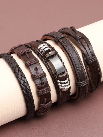 TRENDY CASUAL PU LEATHER DESIGNER BRACELET FOR WOMEN