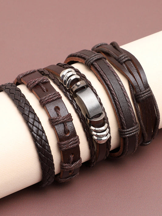 TRENDY CASUAL PU LEATHER DESIGNER BRACELET FOR WOMEN
