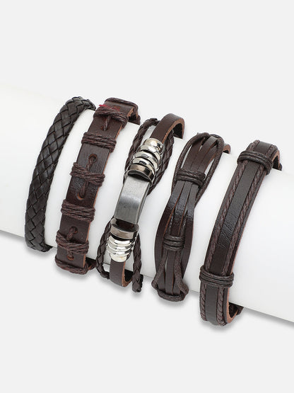 TRENDY CASUAL PU LEATHER DESIGNER BRACELET FOR WOMEN