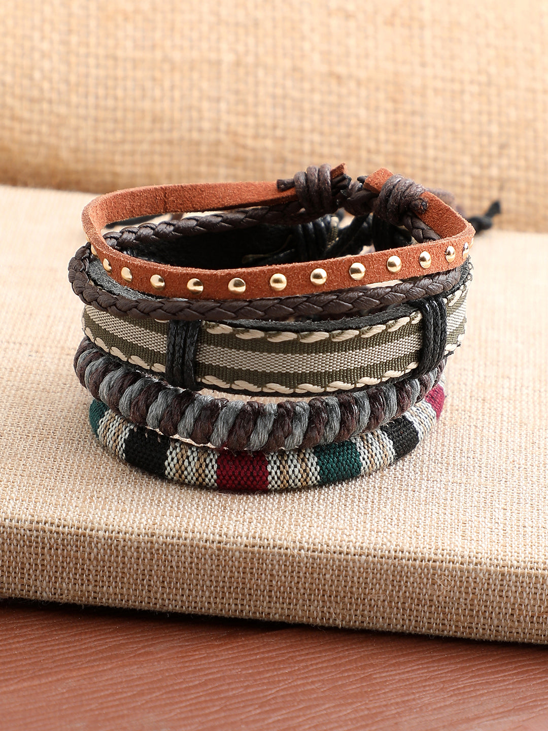 TRENDY CASUAL PU LEATHER DESIGNER BRACELET FOR WOMEN