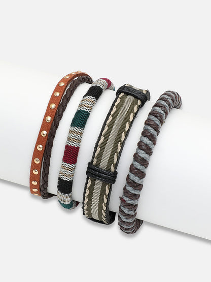 TRENDY CASUAL PU LEATHER DESIGNER BRACELET FOR WOMEN