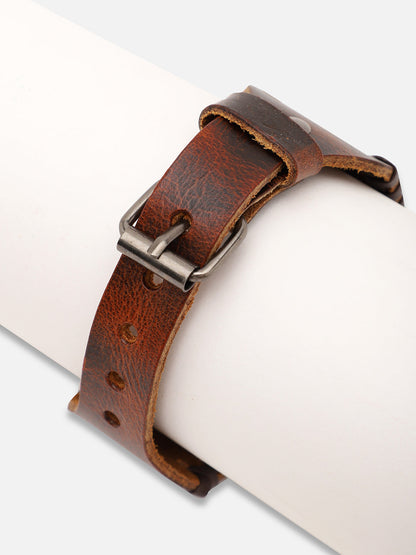 TRENDY CASUAL PU LEATHER DESIGNER BRACELET FOR WOMEN
