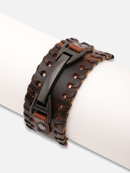 TRENDY CASUAL PU LEATHER DESIGNER BRACELET FOR WOMEN