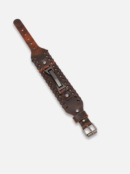 TRENDY CASUAL PU LEATHER DESIGNER BRACELET FOR WOMEN
