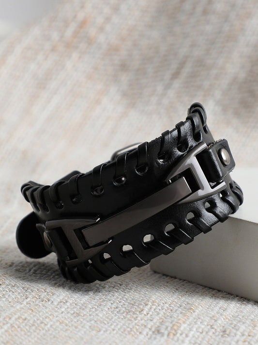 Trendy Casual Pu Leather Designer Bracelet