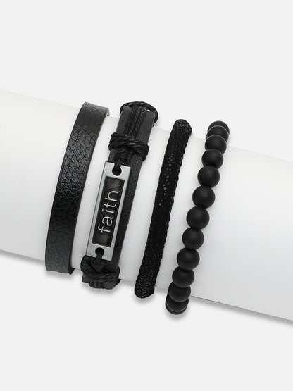 TRENDY CASUAL PU LEATHER DESIGNER BRACELET FOR WOMEN