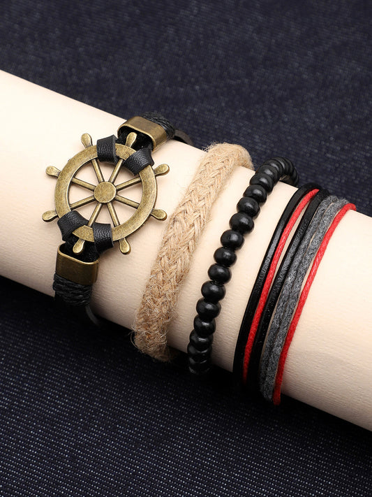 TRENDY CASUAL PU LEATHER DESIGNER BRACELET FOR WOMEN