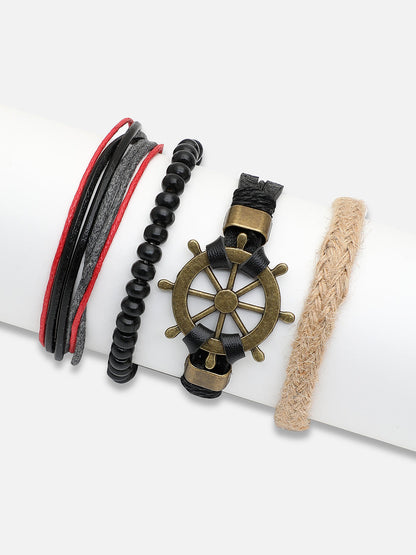 TRENDY CASUAL PU LEATHER DESIGNER BRACELET FOR WOMEN