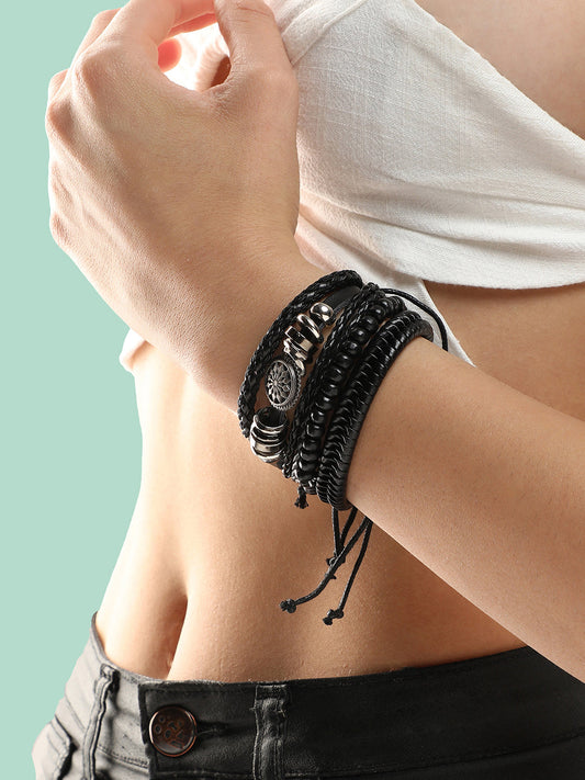 TRENDY CASUAL PU LEATHER DESIGNER BRACELET FOR WOMEN