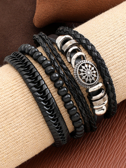 TRENDY CASUAL PU LEATHER DESIGNER BRACELET FOR WOMEN