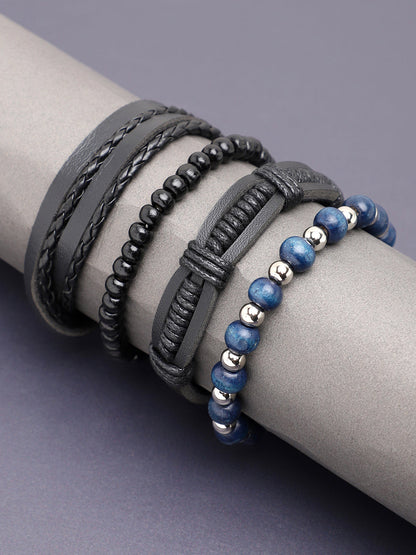 TRENDY CASUAL PU LEATHER DESIGNER BRACELET FOR WOMEN