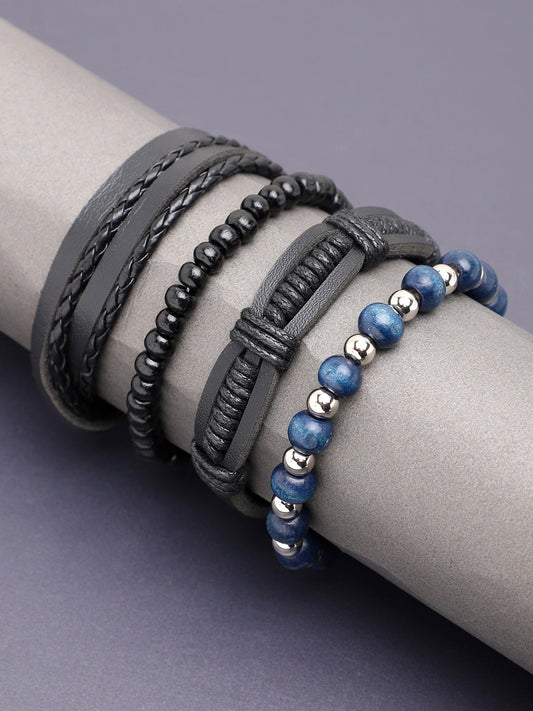 TRENDY CASUAL PU LEATHER DESIGNER BRACELET FOR WOMEN