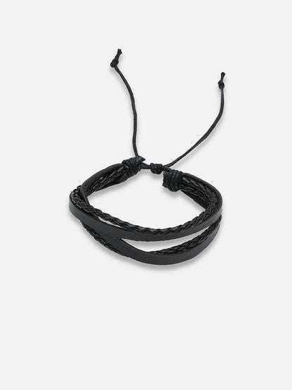 TRENDY CASUAL PU LEATHER DESIGNER BRACELET FOR WOMEN