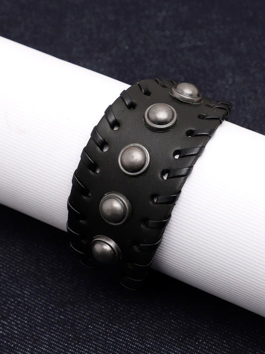 TRENDY CASUAL PU LEATHER DESIGNER BRACELET FOR WOMEN