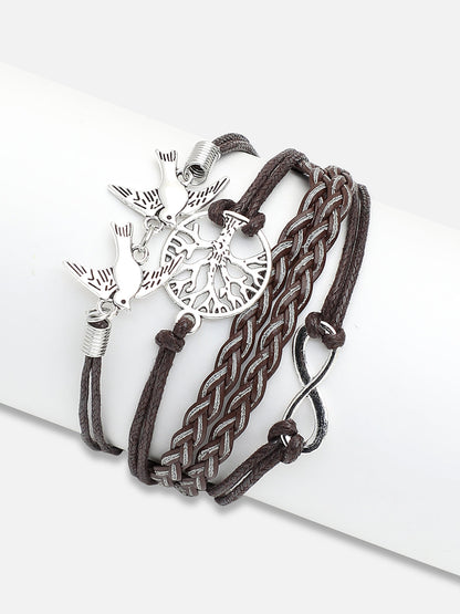 TRENDY CASUAL PU LEATHER DESIGNER BRACELET FOR WOMEN