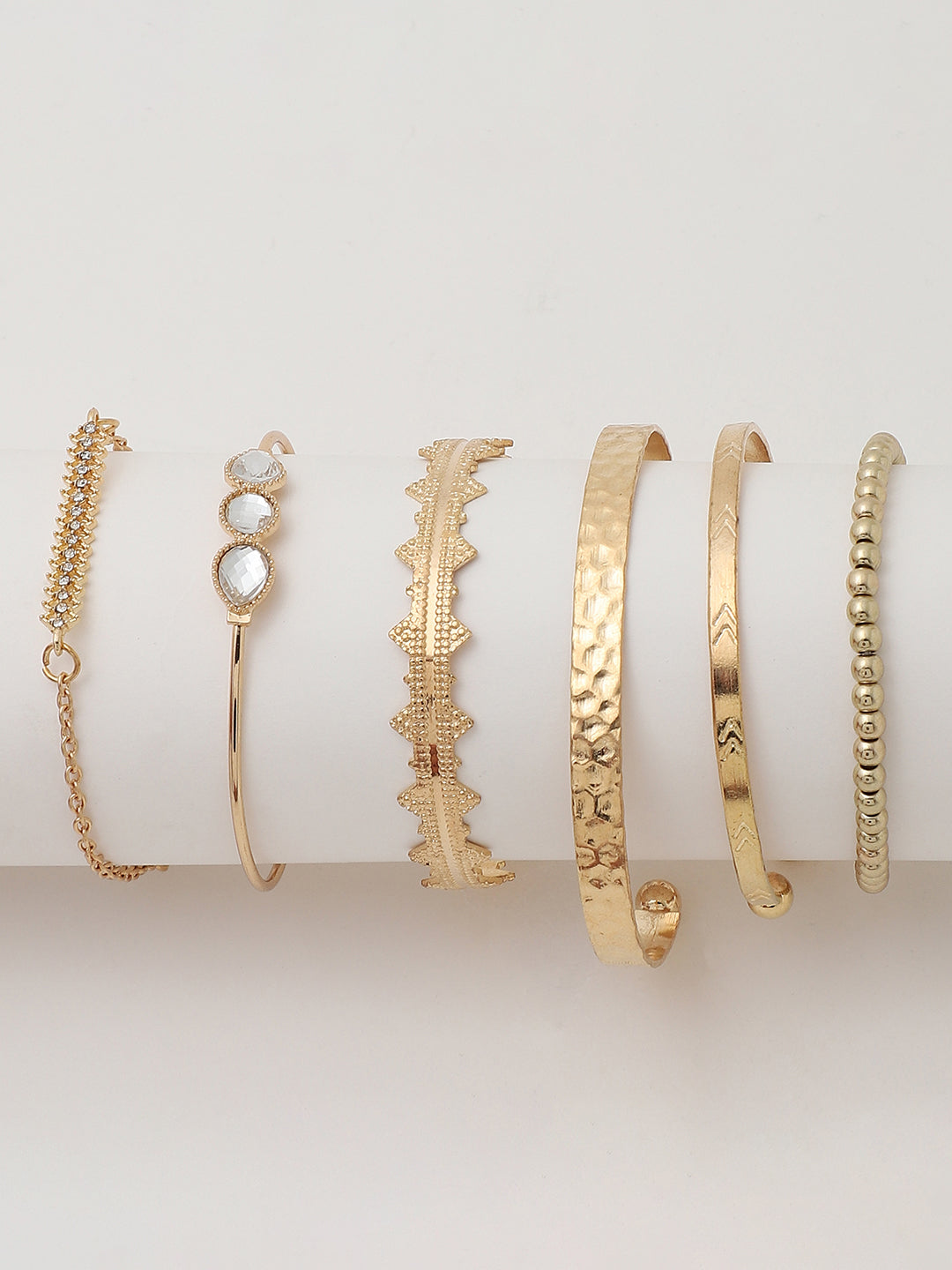 Set of 6 Gold Plated Designer Bracelet
