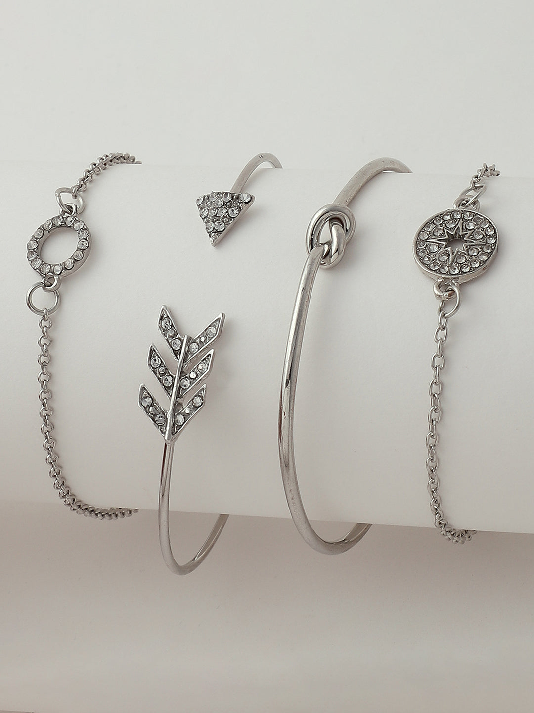 Set of 5 Gold Plated Designer Bracelet