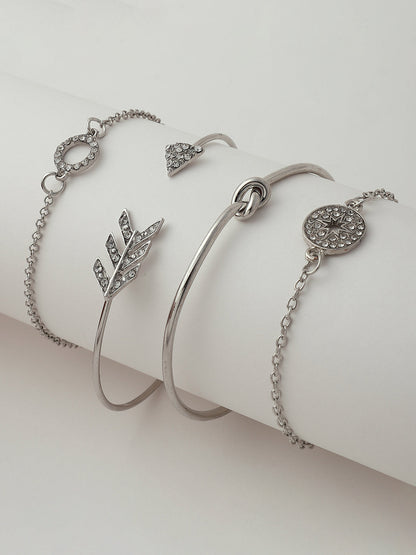 Set of 5 Gold Plated Designer Bracelet