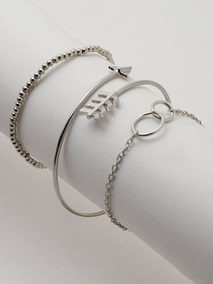 Set of 3 Gold Plated Designer Bracelet