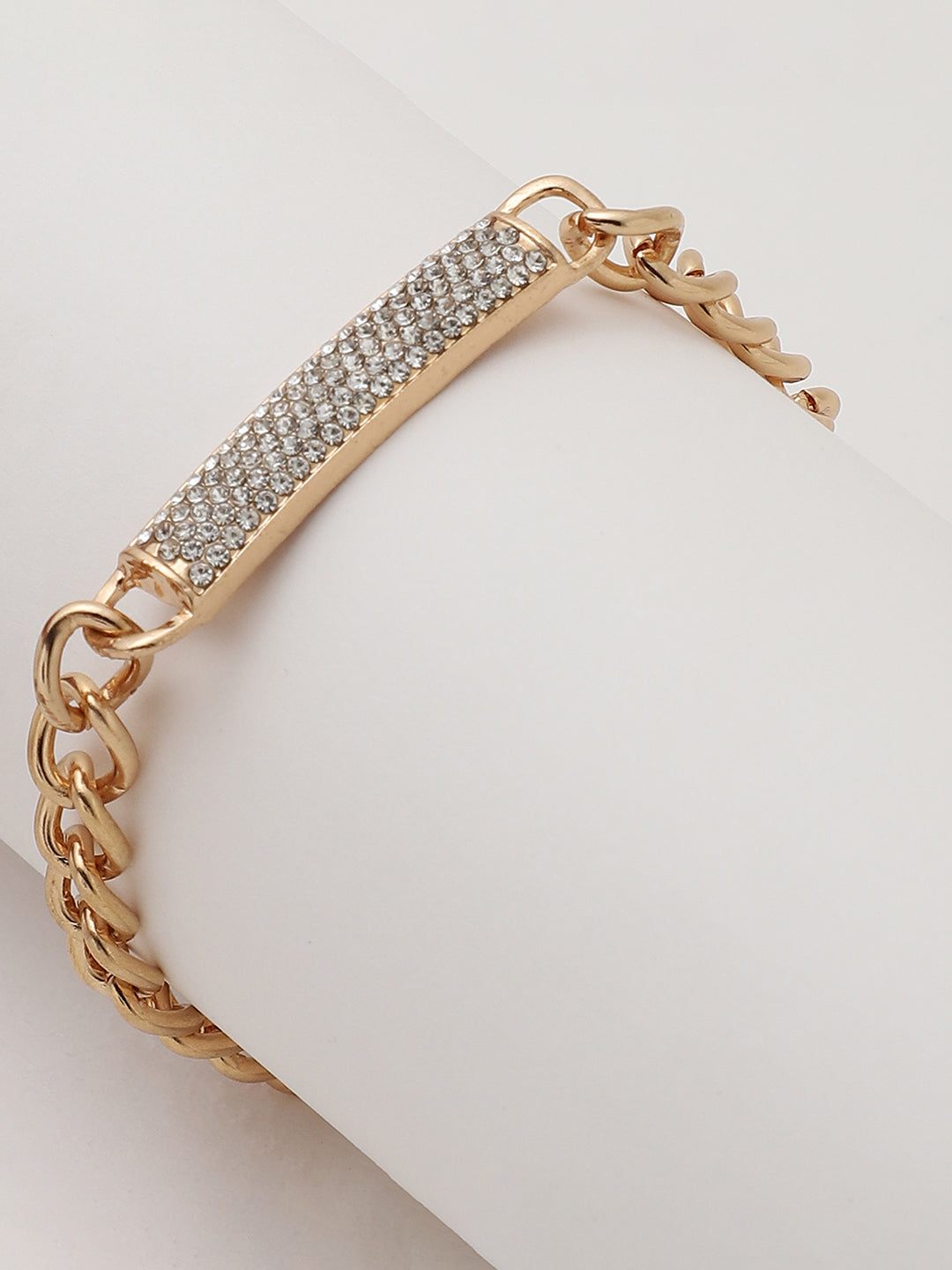 Gold Plated Designer Stone Bracelet