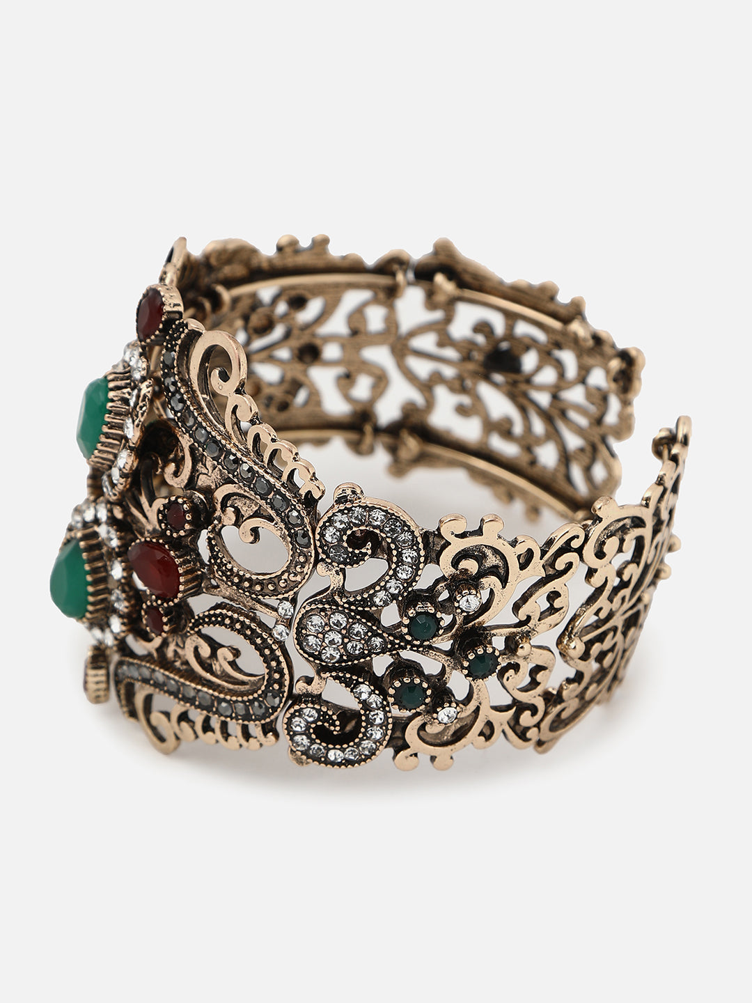 Gold Plated Designer Stone Bracelet