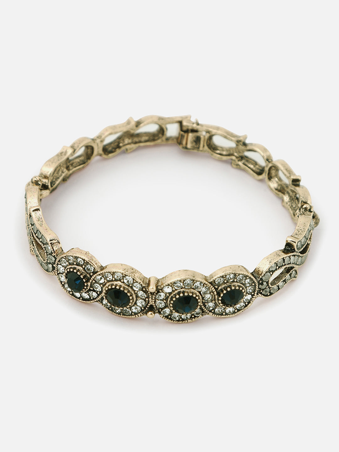 Gold Plated Designer Stone Bracelet