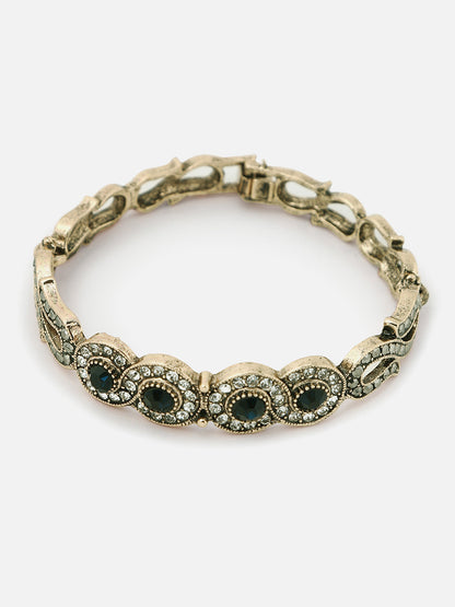 Gold Plated Designer Stone Bracelet