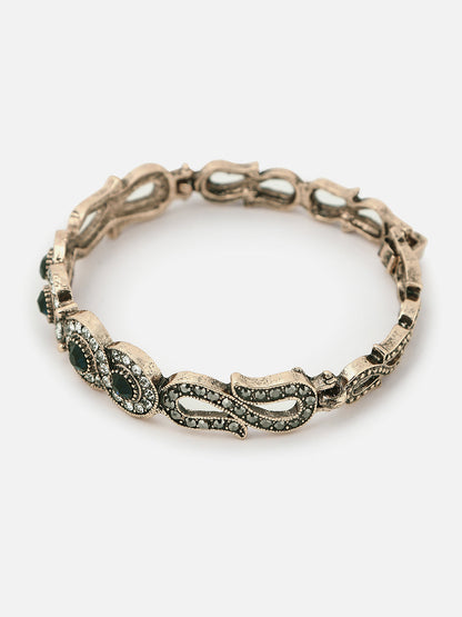 Gold Plated Designer Stone Bracelet