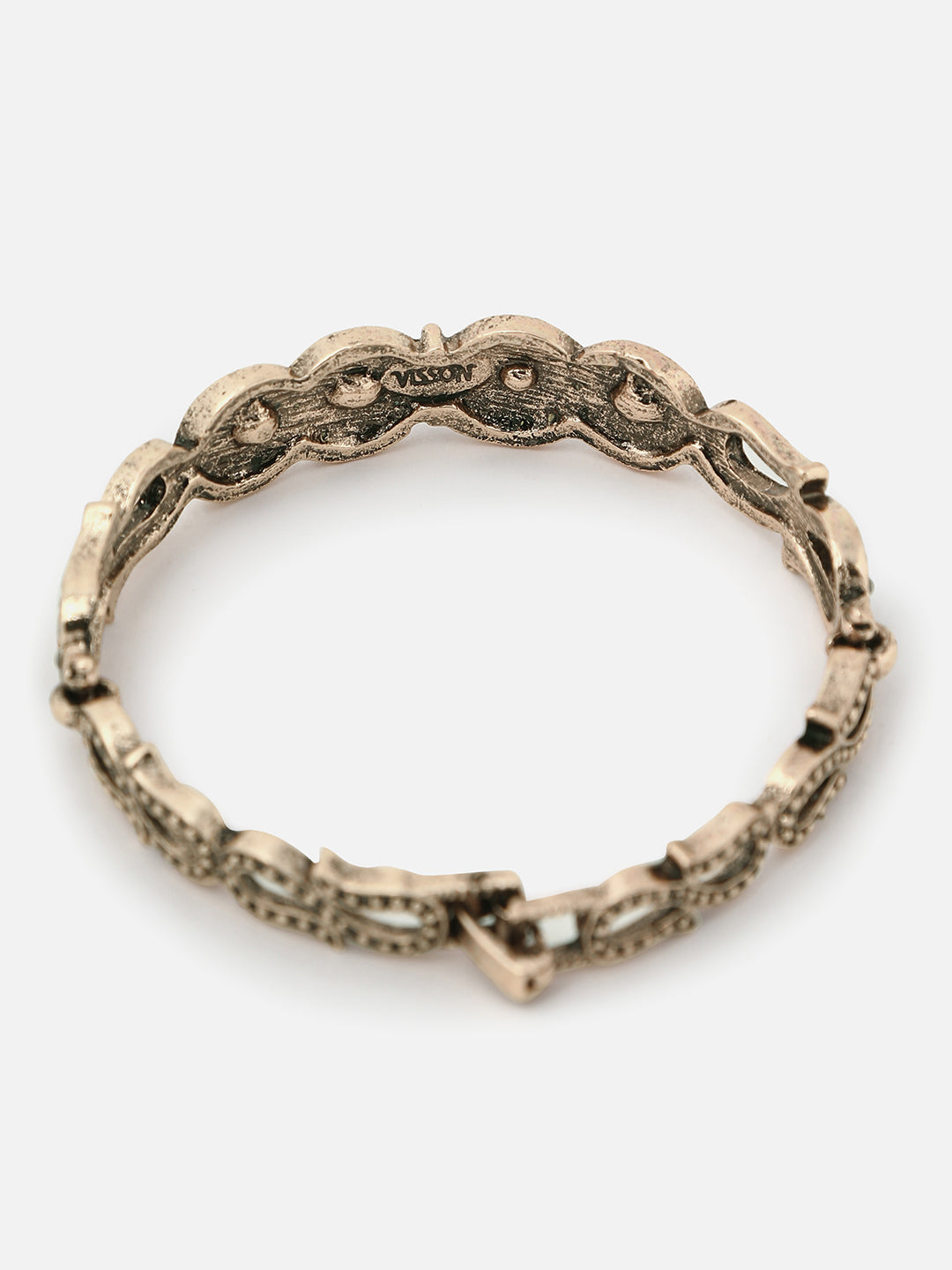 Gold Plated Designer Stone Bracelet