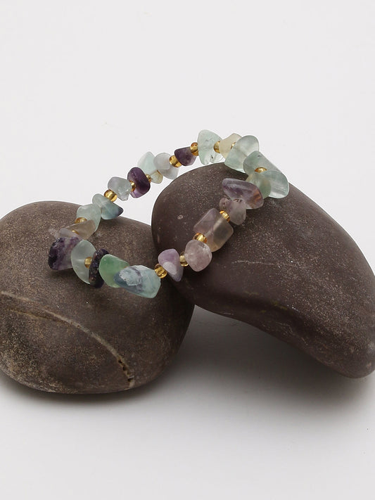 Gold Plated Designer Stone Bracelet
