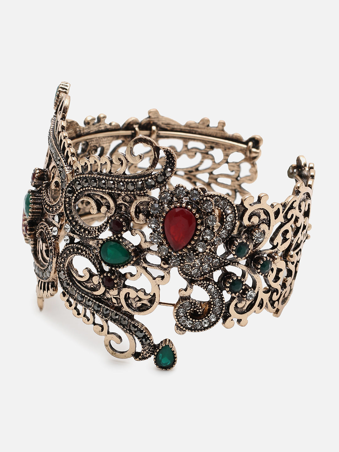 Gold Plated Designer Stone Bracelet