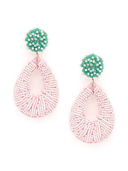 QUIRKY PINK DROP EARRING