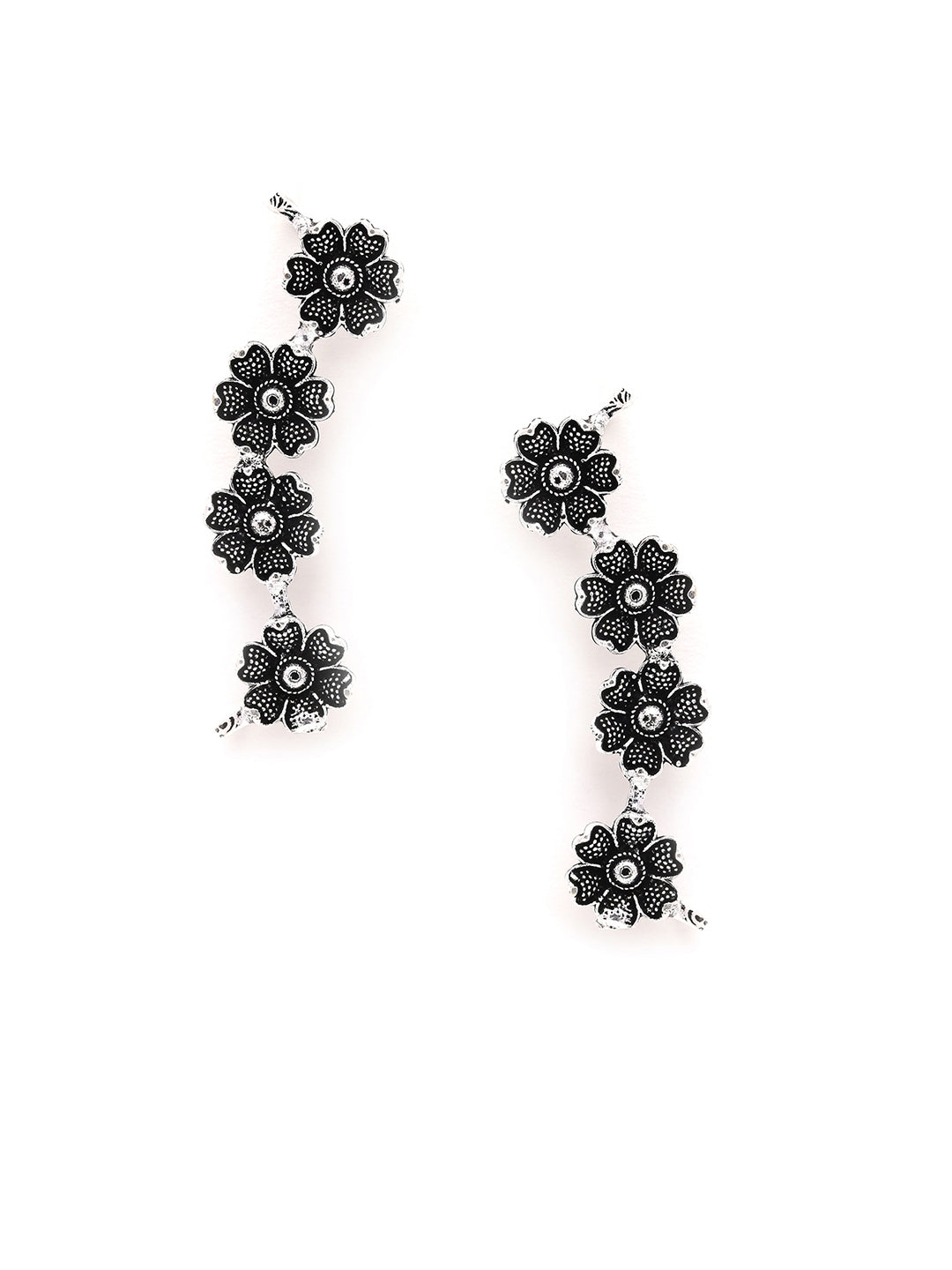 OXIDISED SILVER EAR CUFF
