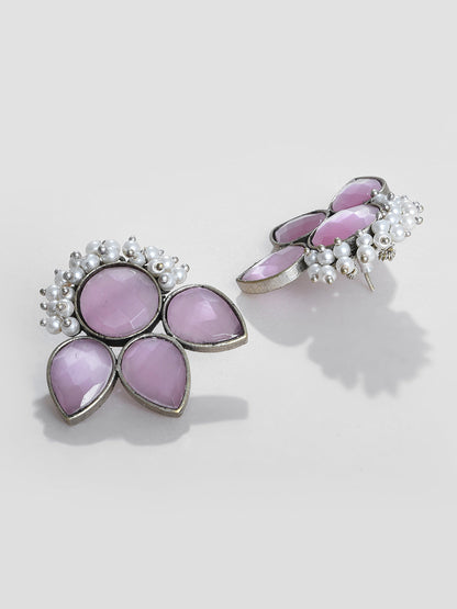 LAVENDER STUD EARRING