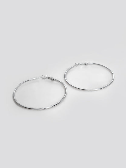 SILVER HOOP EARRING