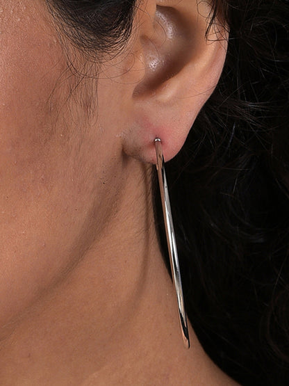 SILVER HOOP EARRING