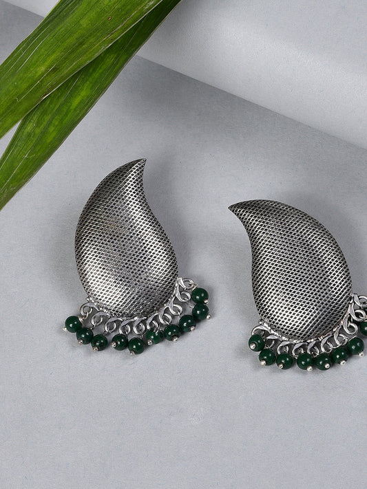 SILVER MANGO STUD EARRING