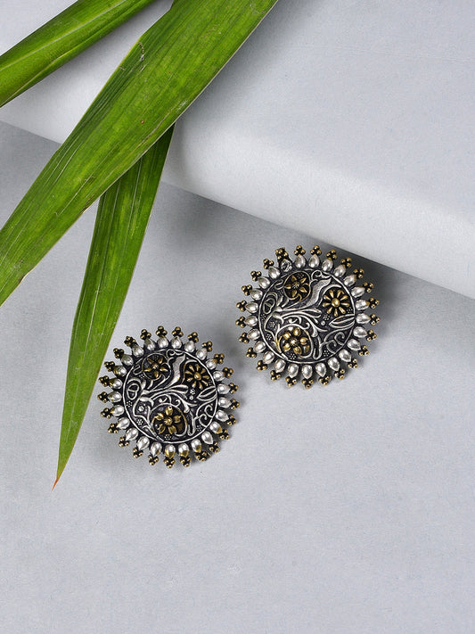 SILVER ROUND STUDS