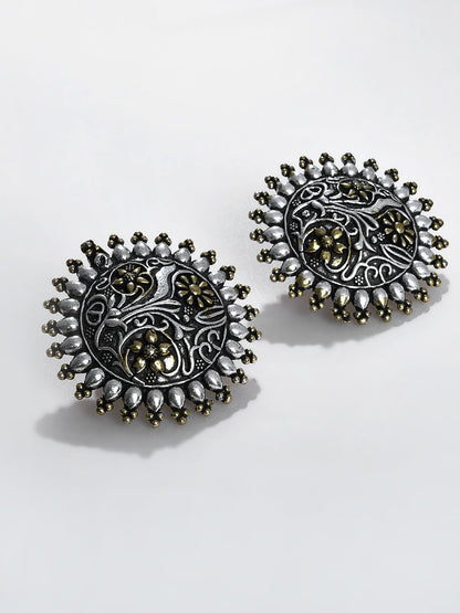 SILVER ROUND STUDS