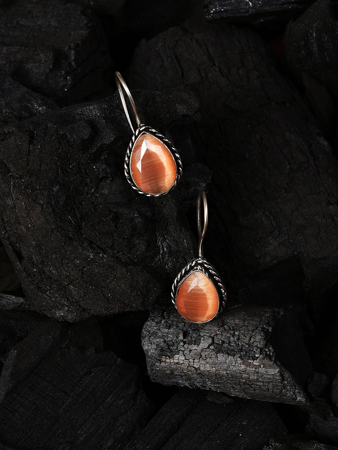 ORANGE DROP EARRING