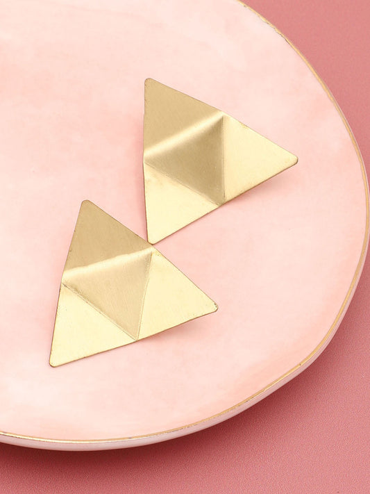 SOHI GOLD PLATED CONTEMPORARY EARRINGS