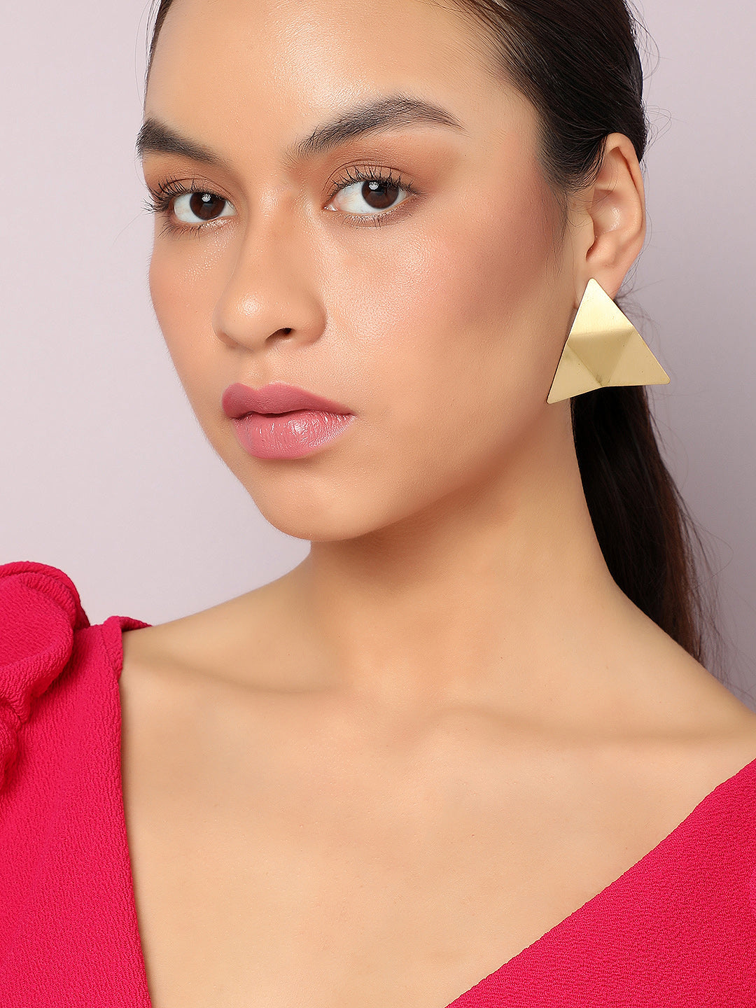 SOHI GOLD PLATED CONTEMPORARY EARRINGS